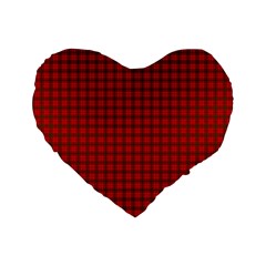 MacNab Tartan Standard 16  Premium Heart Shape Cushion from ArtsNow.com Front