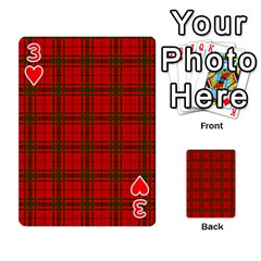 MacNab Tartan Playing Cards 54 Designs from ArtsNow.com Front - Heart3