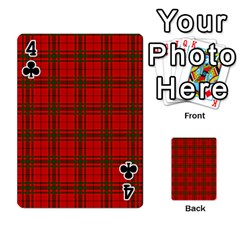 MacNab Tartan Playing Cards 54 Designs from ArtsNow.com Front - Club4