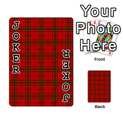 MacNab Tartan Playing Cards 54 Designs from ArtsNow.com Front - Joker1