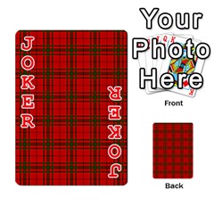 MacNab Tartan Playing Cards 54 Designs from ArtsNow.com Front - Joker2