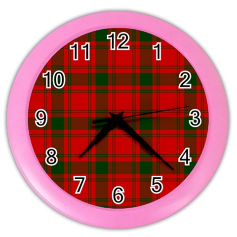 MacQuarrie Tartan Color Wall Clock from ArtsNow.com Front