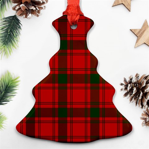 MacQuarrie Tartan Christmas Tree Ornament (Two Sides) from ArtsNow.com Front