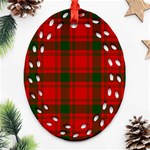 MacQuarrie Tartan Oval Filigree Ornament (Two Sides)