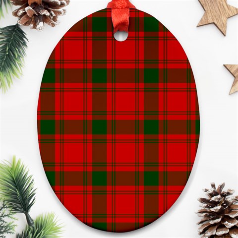 MacQuarrie Tartan Ornament (Oval) from ArtsNow.com Front