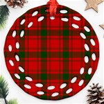 MacQuarrie Tartan Ornament (Round Filigree)