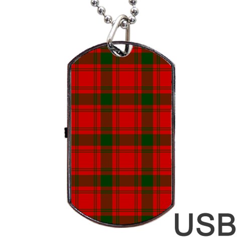 MacQuarrie Tartan Dog Tag USB Flash (Two Sides) from ArtsNow.com Back