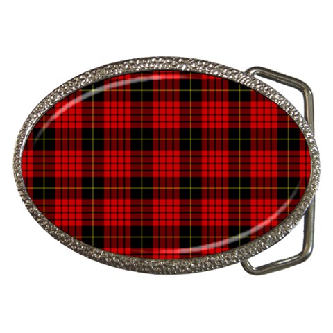 MacQueen Tartan Belt Buckle from ArtsNow.com Front