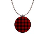 MacQueen Tartan 1  Button Necklace