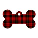 MacQueen Tartan Dog Tag Bone (One Side)