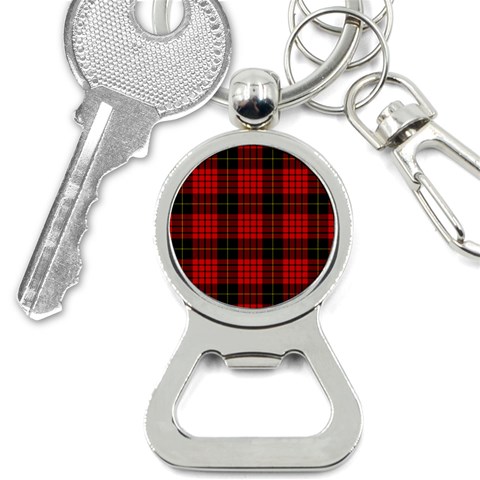 MacQueen Tartan Bottle Opener Key Chain from ArtsNow.com Front