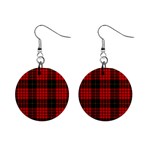 MacQueen Tartan 1  Button Earrings