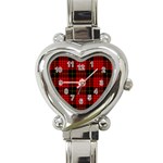 MacQueen Tartan Heart Italian Charm Watch