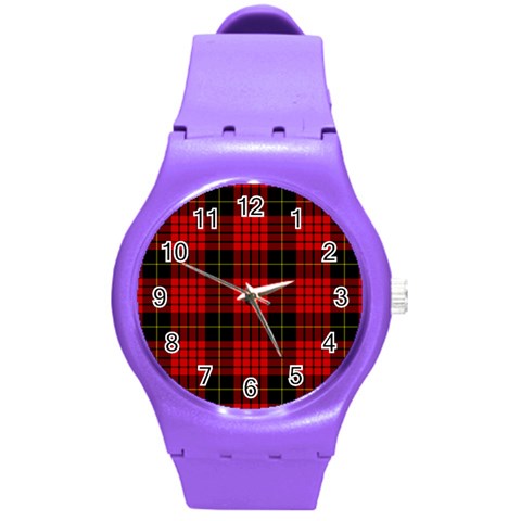 MacQueen Tartan Round Plastic Sport Watch (M) from ArtsNow.com Front