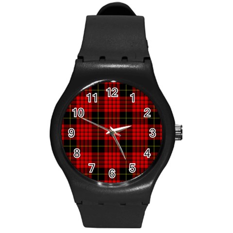 MacQueen Tartan Round Plastic Sport Watch (M) from ArtsNow.com Front