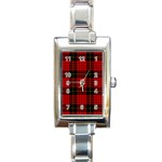 MacQueen Tartan Rectangle Italian Charm Watch