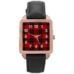 MacQueen Tartan Rose Gold Leather Watch