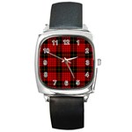 MacQueen Tartan Square Metal Watch