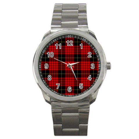 MacQueen Tartan Sport Metal Watch from ArtsNow.com Front