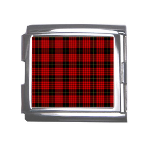 MacQueen Tartan Mega Link Italian Charm (18mm) from ArtsNow.com Front