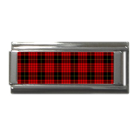 MacQueen Tartan Superlink Italian Charm (9mm) from ArtsNow.com Front