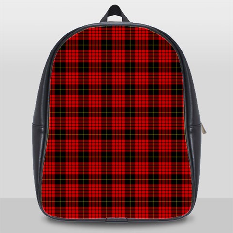 MacQueen Tartan School Bag (XL) from ArtsNow.com Front