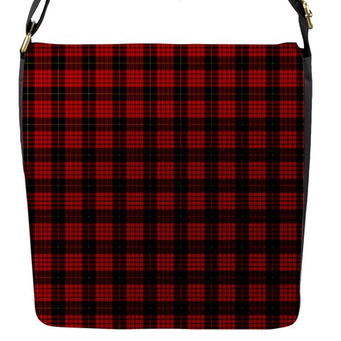 MacQueen Tartan Flap Closure Messenger Bag (S) from ArtsNow.com Front