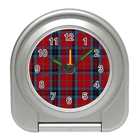 MacTavish Tartan Desk Alarm Clock from ArtsNow.com Front