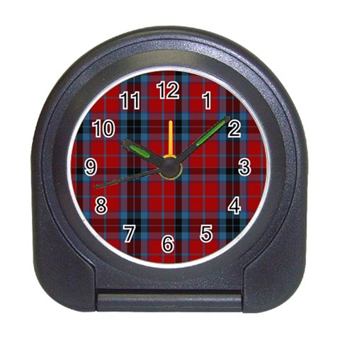 MacTavish Tartan Desk Alarm Clock from ArtsNow.com Front