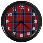 MacTavish Tartan Wall Clock (Black)