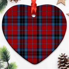 MacTavish Tartan Heart Ornament (Two Sides) from ArtsNow.com Front