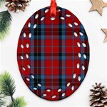 MacTavish Tartan Ornament (Bell) Ornament (Oval Filigree)