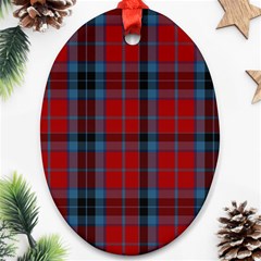 MacTavish Tartan Oval Ornament (Two Sides) from ArtsNow.com Front