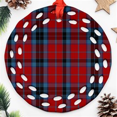 MacTavish Tartan Round Filigree Ornament (Two Sides) from ArtsNow.com Front