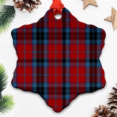 MacTavish Tartan Snowflake Ornament (Two Sides) from ArtsNow.com Front