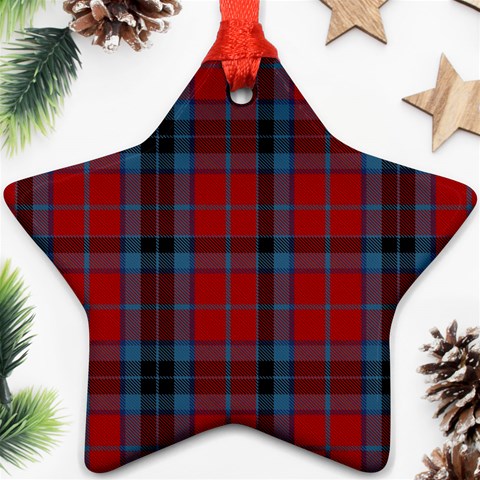 MacTavish Tartan Ornament (Star) from ArtsNow.com Front