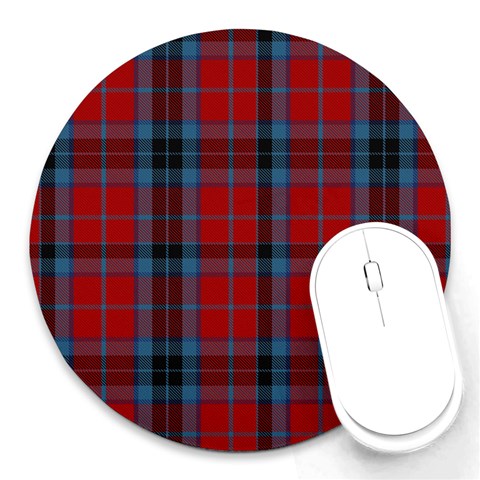 MacTavish Tartan Round Mousepad from ArtsNow.com Front