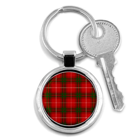 Prince of Rothesay Tartan Key Chain (Round) from ArtsNow.com Front