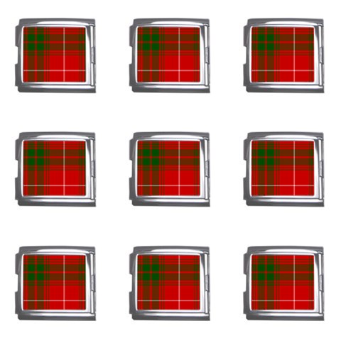 Prince of Rothesay Tartan Mega Link Italian Charm (9 pack) from ArtsNow.com Front