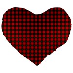 Robertson Tartan Large 19  Premium Heart Shape Cushion