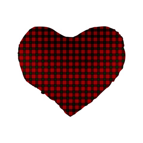 Robertson Tartan Standard 16  Premium Heart Shape Cushion from ArtsNow.com Back