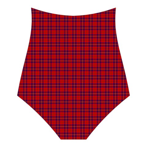 Rose Tartan Women s Halter One Piece Swimsuit from ArtsNow.com Back