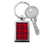 Rose Tartan Key Chain (Rectangle)