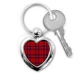 Rose Tartan Key Chain (Heart)