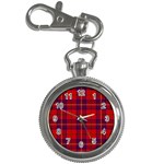 Rose Tartan Key Chain Watch