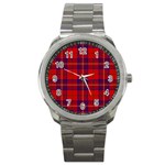 Rose Tartan Sport Metal Watch