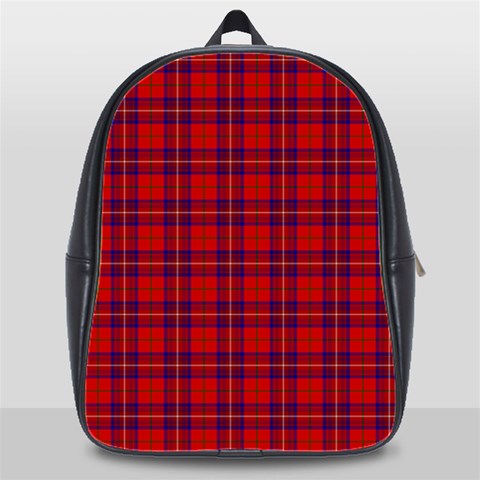 Rose Tartan School Bag (XL) from ArtsNow.com Front