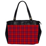 Rose Tartan Classic Oversize Office Handbag (Two Sides)