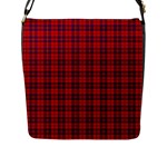 Rose Tartan Flap Closure Messenger Bag (L)