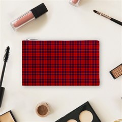 Rose Tartan Cosmetic Bag (S) from ArtsNow.com Front